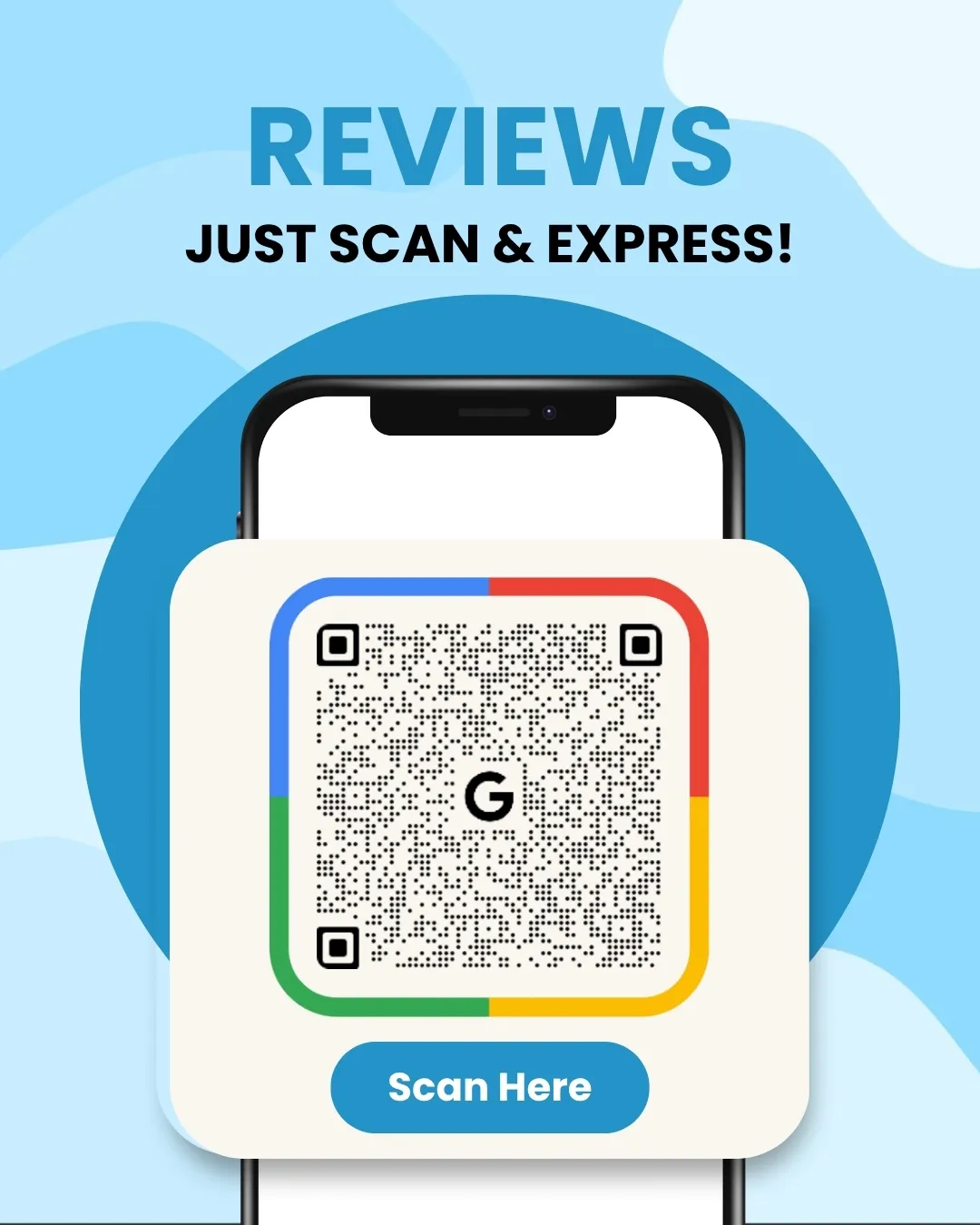 QR oficial das avaliações da RK Hair Products no Google